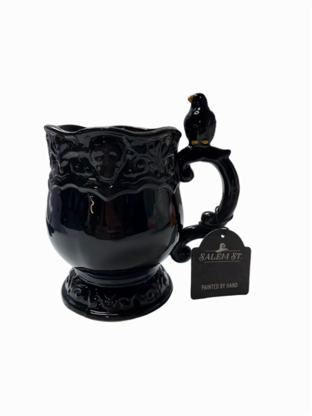 Salem St. Halloween Black Gothic Coffee Mug Raven Edgar Allan Poe NWT